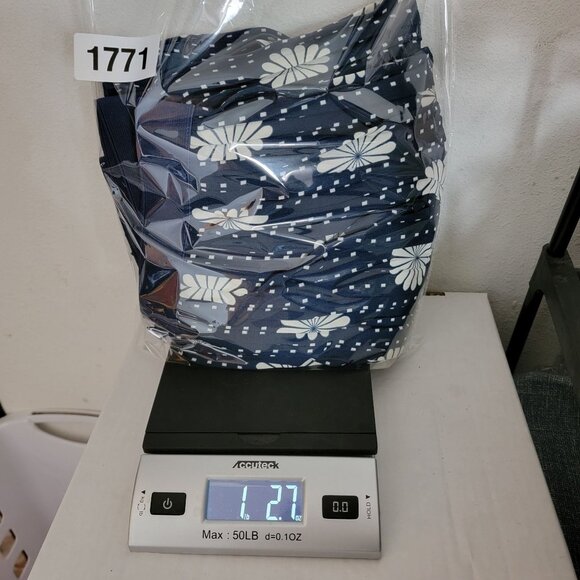 ModCloth Womens Skirt Sz 4X Midi Pleated Stretch Waist Pull On Plus Navy Beige - Picture 9 of 9